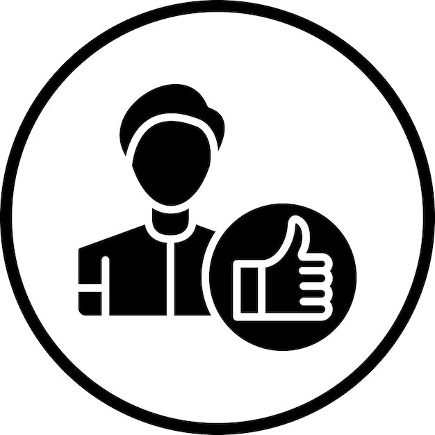 Estilo del icono de satisfacción del cliente