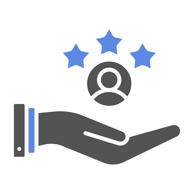 Estilo del icono de satisfacción del cliente