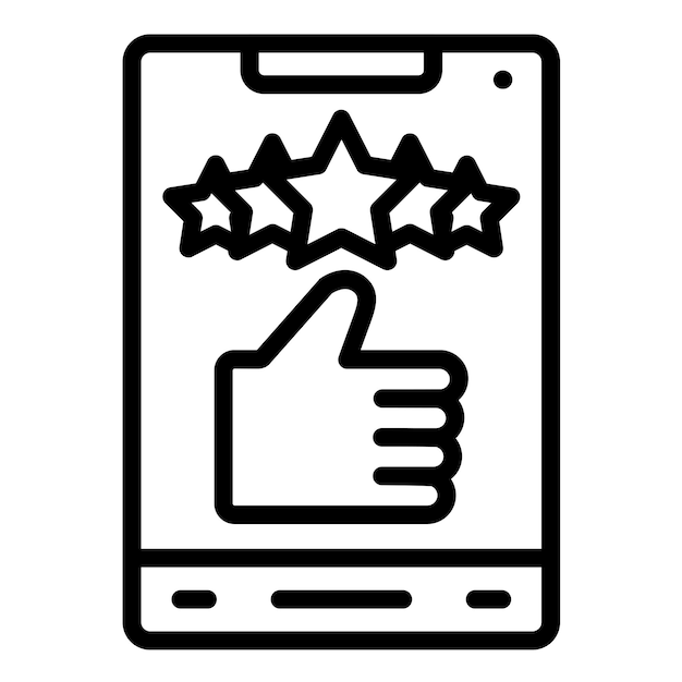 Estilo del icono de satisfacción del diseño vectorial