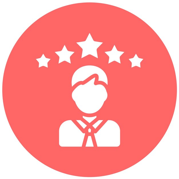 Estilo del icono de satisfacción del diseño vectorial