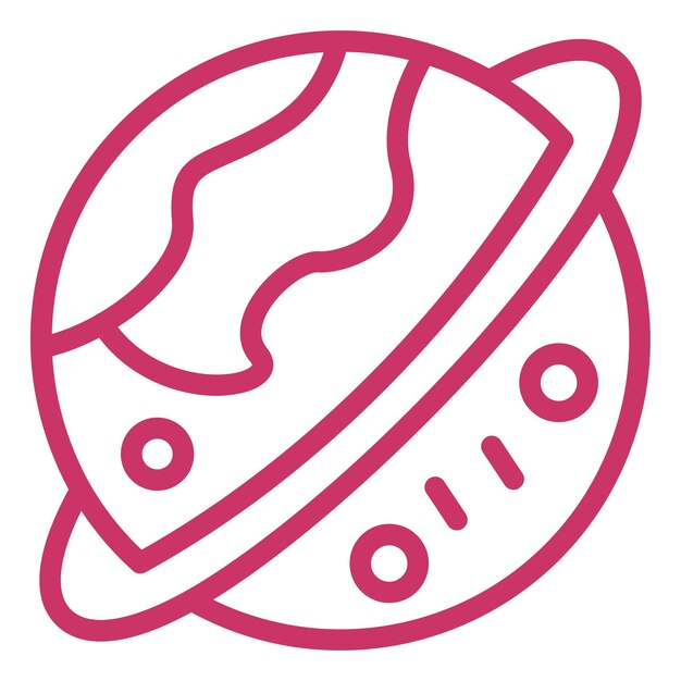Estilo del icono de Saturno