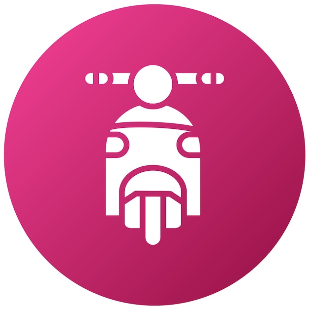 Estilo del icono del scooter de diseño vectorial