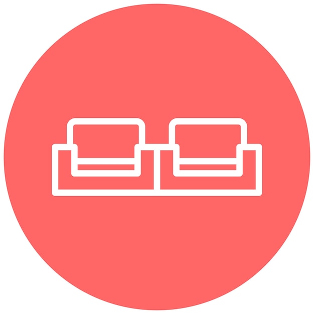 Estilo de icono seccional de diseño vectorial