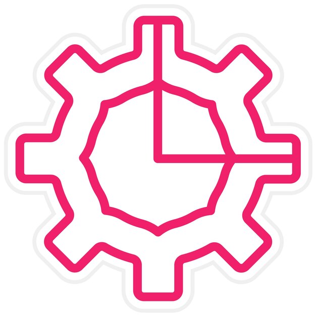 Estilo del icono del sector de diseño vectorial