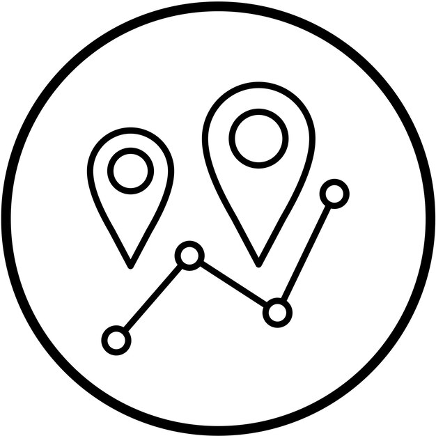 Estilo del icono de seguimiento del diseño vectorial
