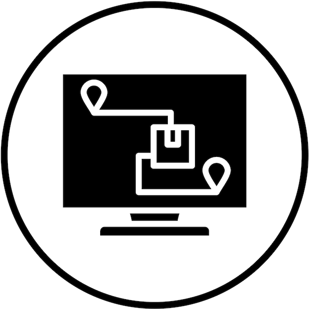 Estilo del icono de seguimiento del diseño vectorial