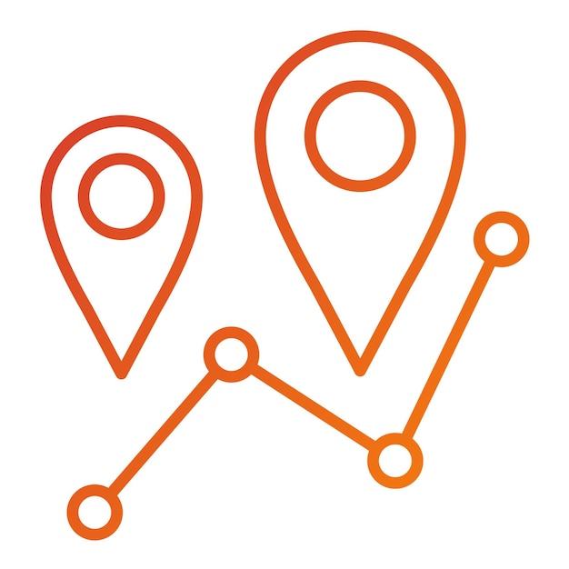 Estilo del icono de seguimiento del diseño vectorial