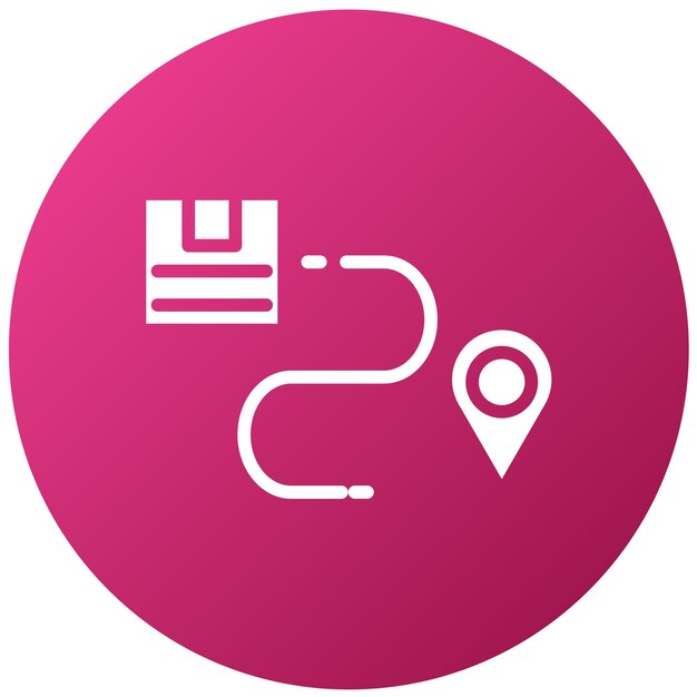 Estilo de icono de seguimiento de envíos de diseño vectorial