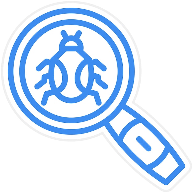 Estilo del icono de seguimiento de errores de diseño vectorial