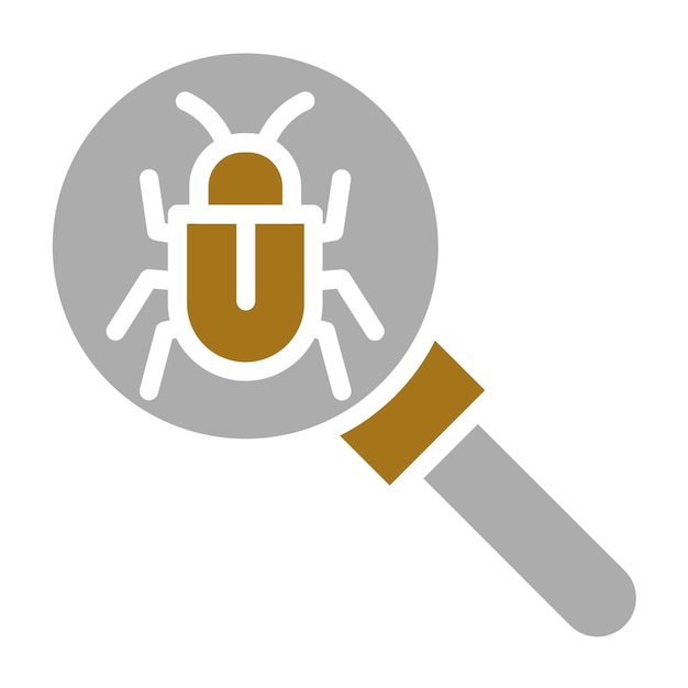 Estilo del icono de seguimiento de errores de diseño vectorial