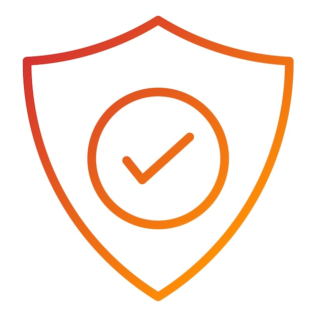 Estilo de icono de seguridad de diseño vectorial