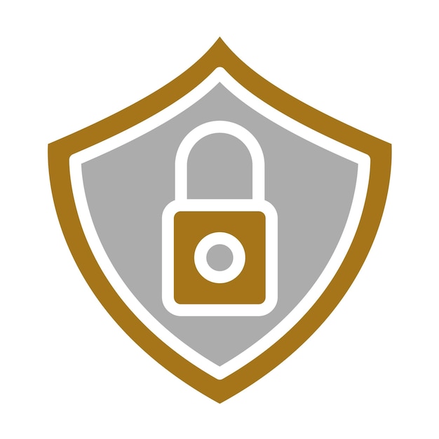 Estilo de icono de seguridad de diseño vectorial