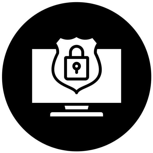 Estilo de icono de seguridad de diseño vectorial