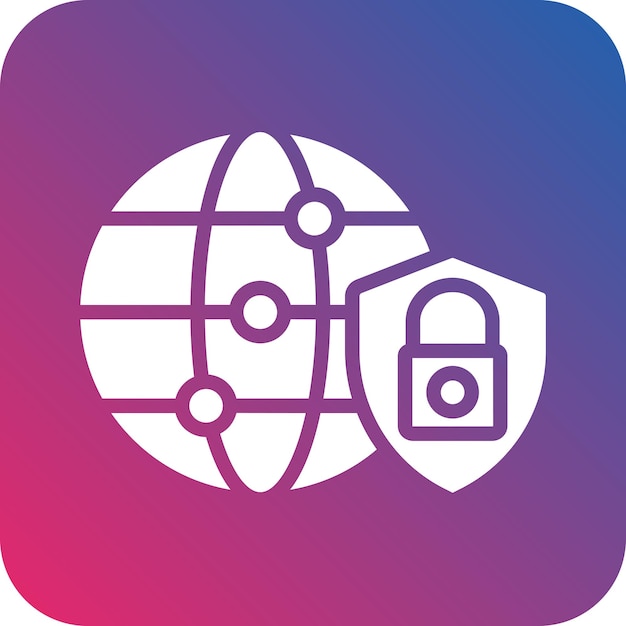 Estilo del icono de seguridad de Internet