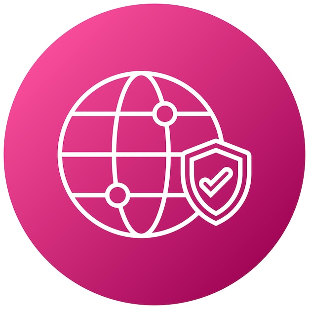 Estilo del icono de seguridad de Internet