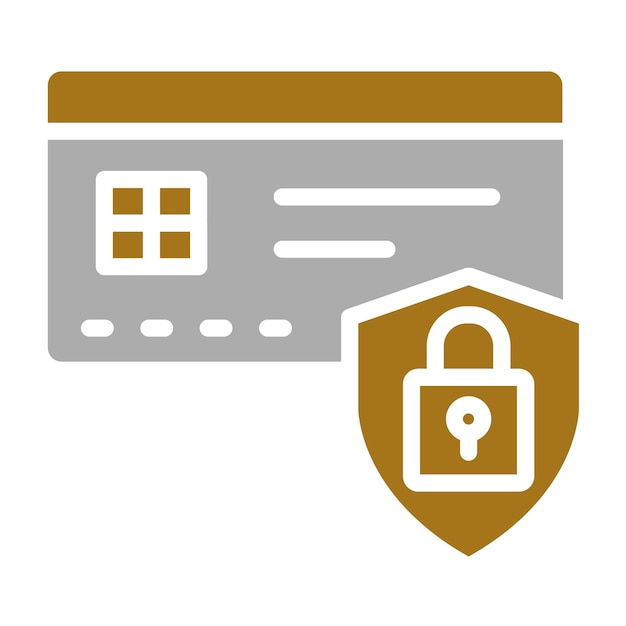 Estilo de icono de seguridad de pago de diseño vectorial