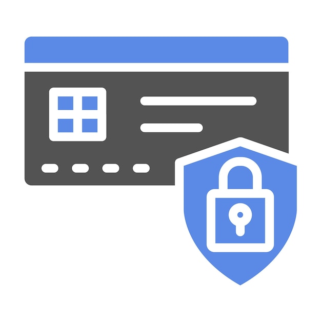 Estilo de icono de seguridad de pago de diseño vectorial