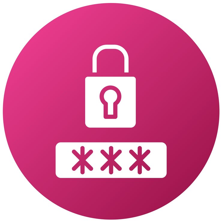 Vector estilo de icono seguro de contraseña de diseño vectorial
