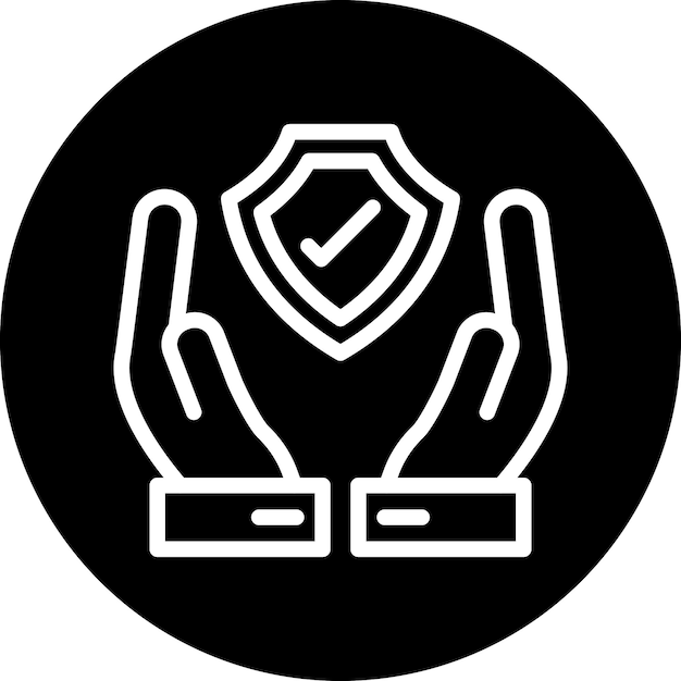 Estilo de icono seguro de diseño vectorial
