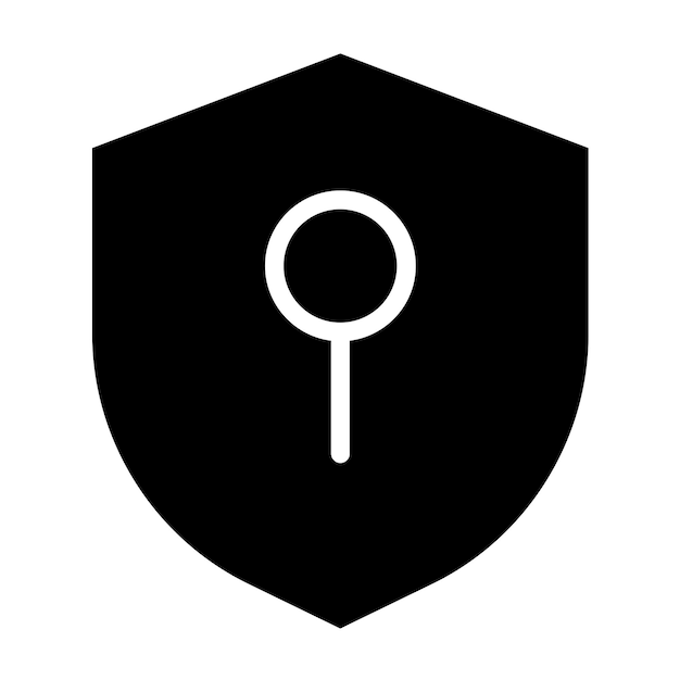 Estilo de icono seguro de diseño vectorial