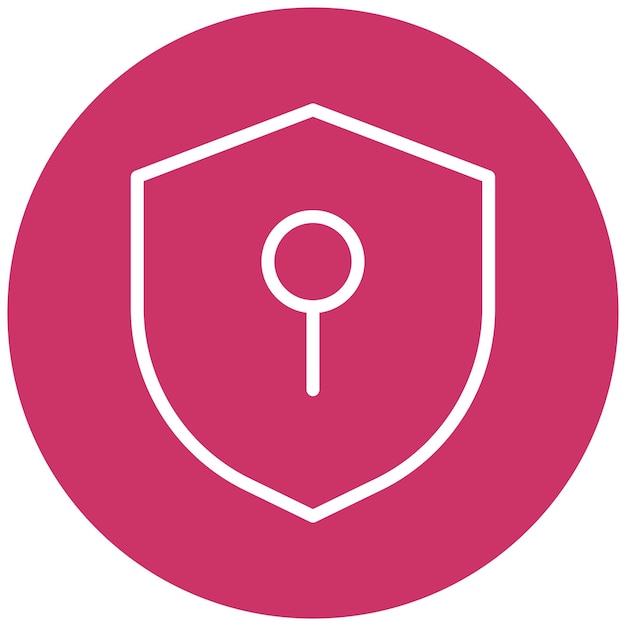 Estilo de icono seguro de diseño vectorial
