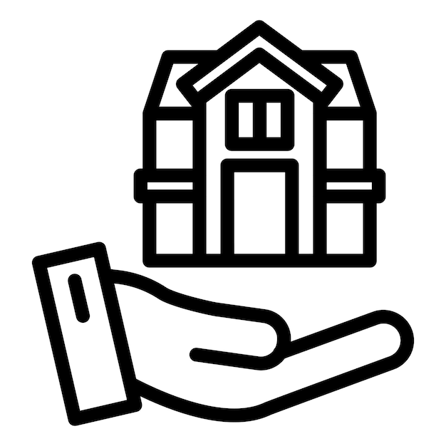 Estilo del icono del seguro de hogar