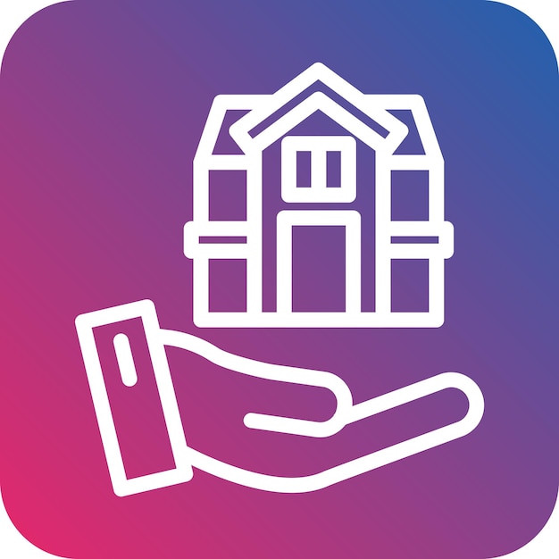 Estilo del icono del seguro de hogar