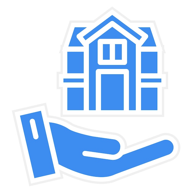 Estilo del icono del seguro de hogar
