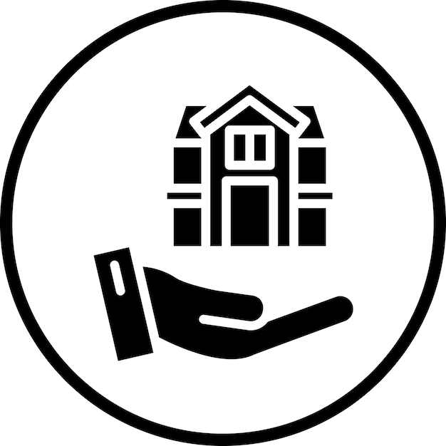 Estilo del icono del seguro de hogar