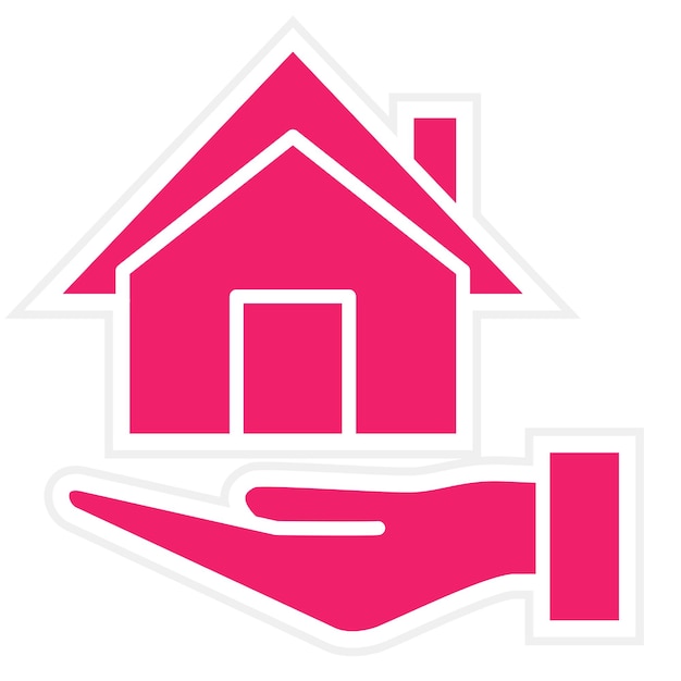 Estilo del icono del seguro de hogar