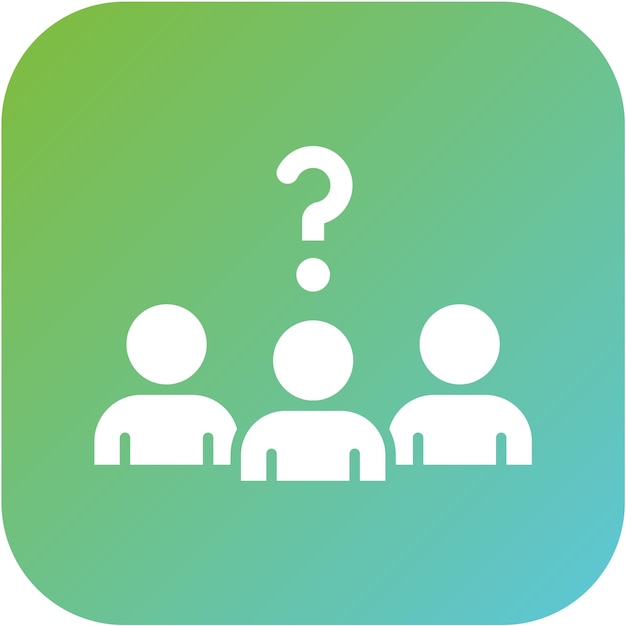 Estilo del icono de selección de los solicitantes de diseño vectorial