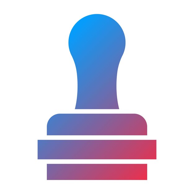 Estilo del icono del sello de diseño vectorial