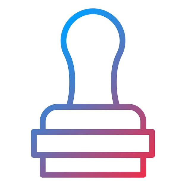 Estilo del icono del sello de diseño vectorial