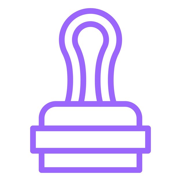 Estilo del icono del sello de diseño vectorial
