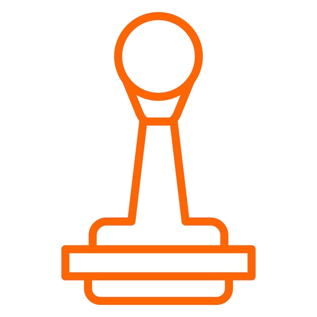 Estilo del icono del sello de diseño vectorial