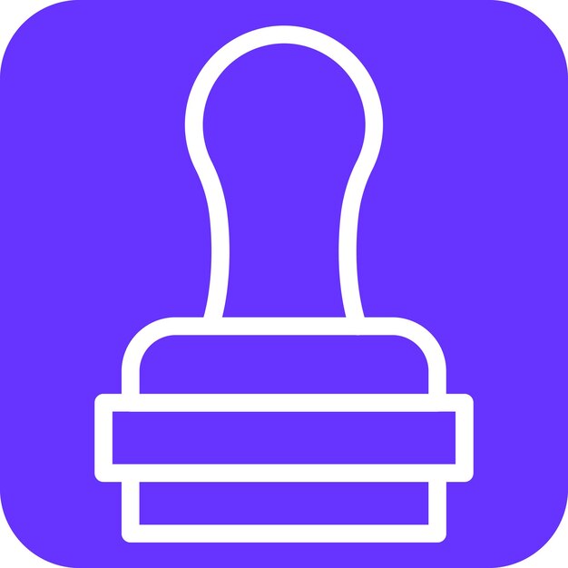 Estilo del icono del sello de diseño vectorial