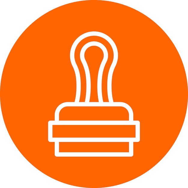 Estilo del icono del sello de diseño vectorial