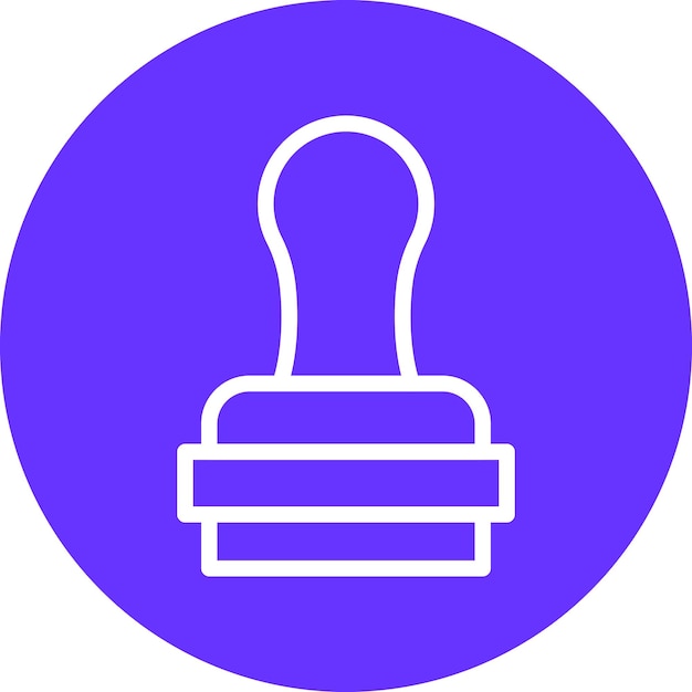 Estilo del icono del sello de diseño vectorial
