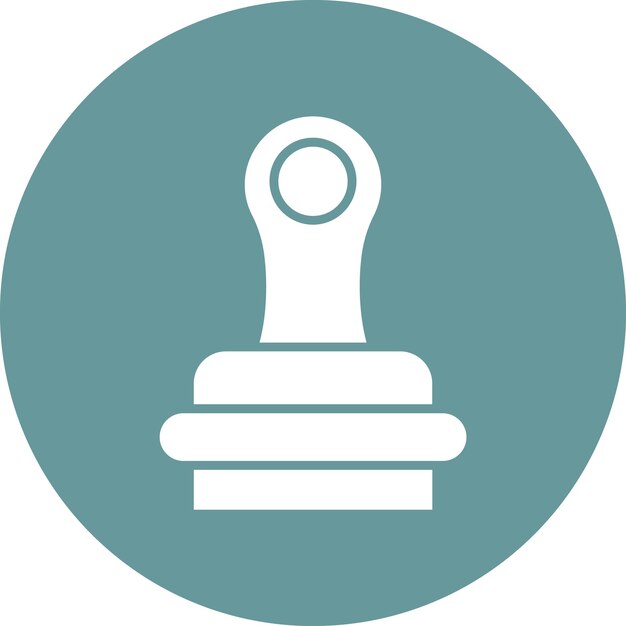 Estilo del icono del sello de diseño vectorial