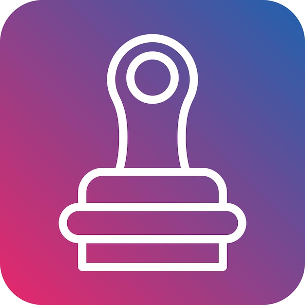 Estilo del icono del sello de diseño vectorial