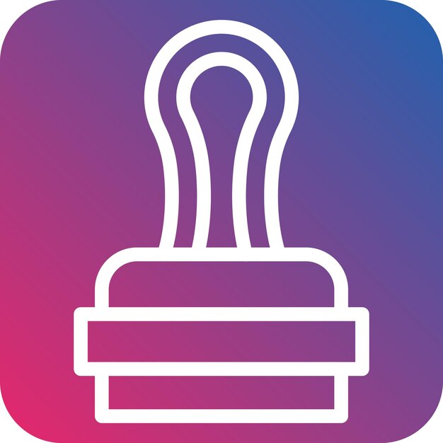 Estilo del icono del sello de diseño vectorial