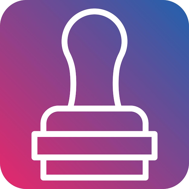 Estilo del icono del sello de diseño vectorial