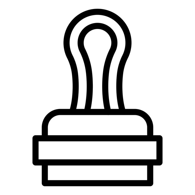Estilo del icono del sello de diseño vectorial