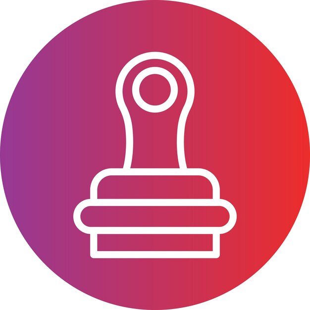 Estilo del icono del sello de diseño vectorial