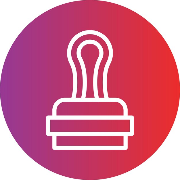 Estilo del icono del sello de diseño vectorial