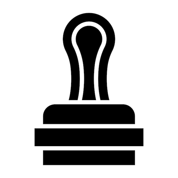 Estilo del icono del sello de diseño vectorial