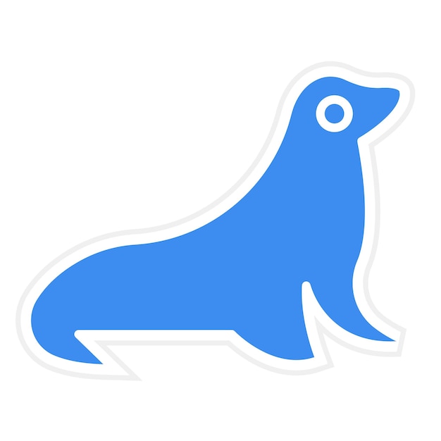 Estilo del icono del sello de diseño vectorial