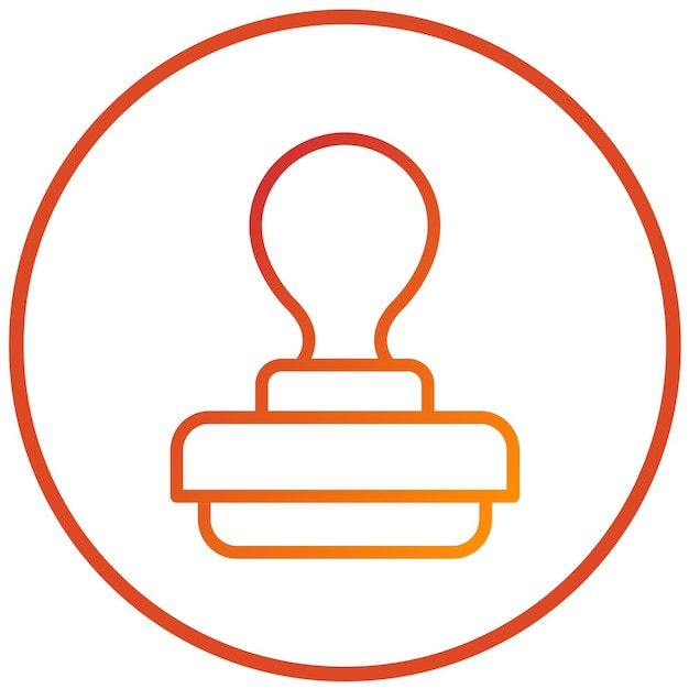 Estilo del icono del sello de diseño vectorial