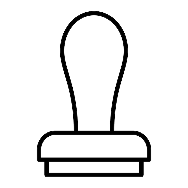 Estilo del icono del sello de diseño vectorial