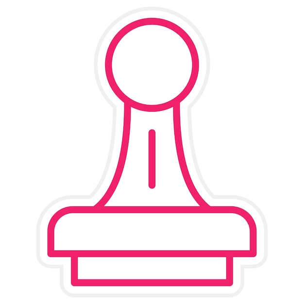 Estilo del icono del sello de diseño vectorial